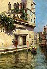 Famous Venetian Paintings - A Venetian Backwater